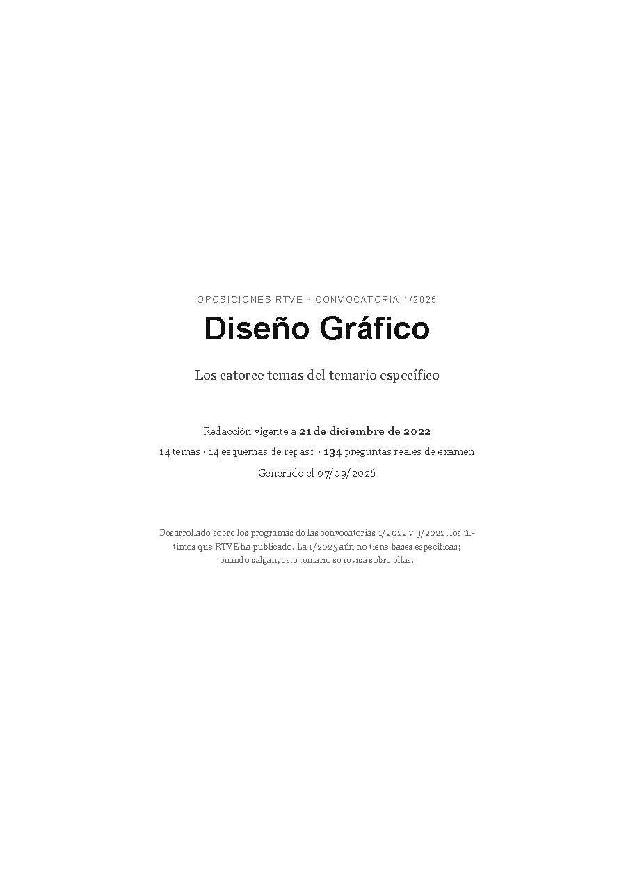 Diseño Gráfico · Temario específico