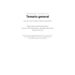 Temario general · RTVE