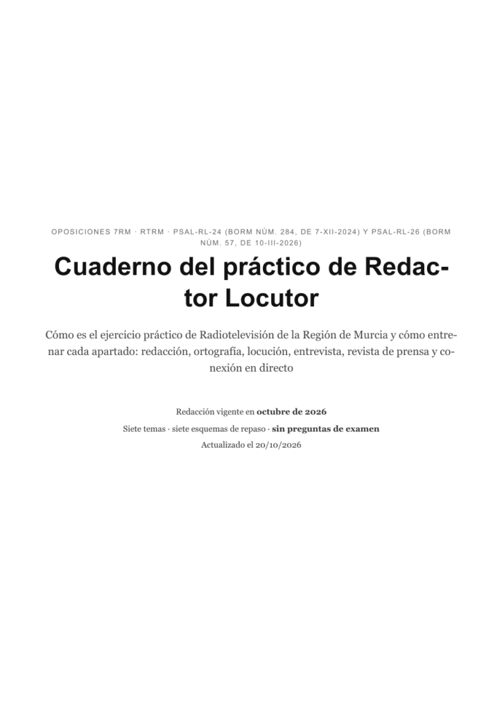 Cuaderno del práctico · Redactor Locutor · 7RM