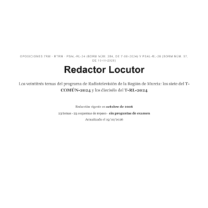 Redactor Locutor · 7RM · Temario completo