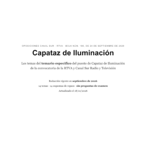 Capataz de Iluminación · Canal Sur