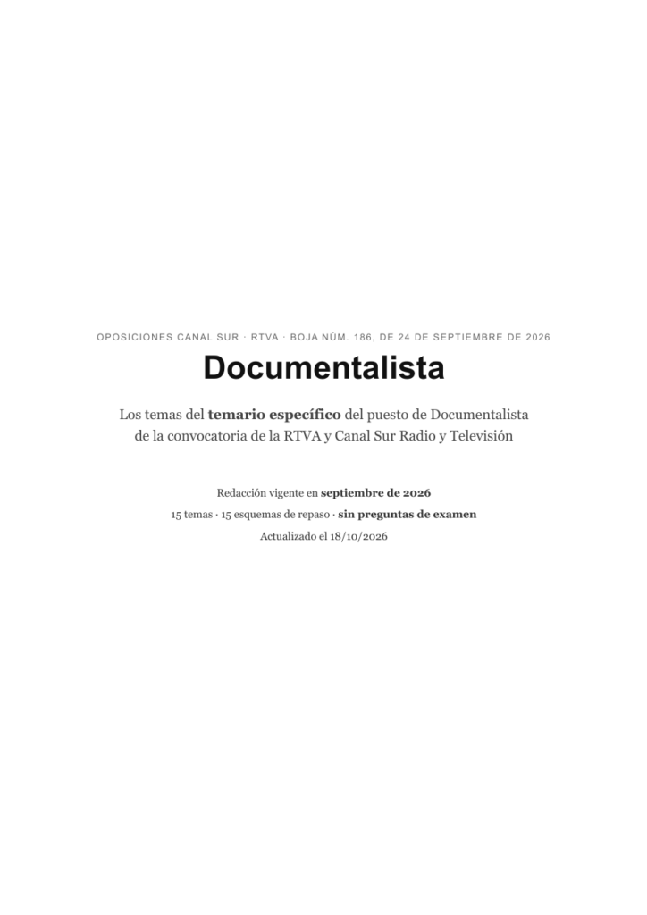 Documentalista · Canal Sur