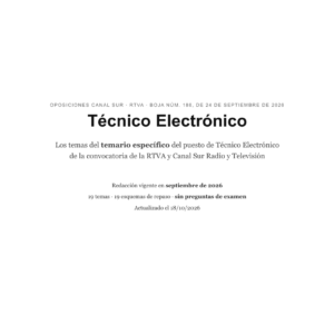 Técnico Electrónico · Canal Sur